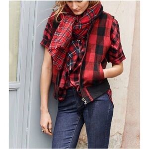 Madewell Plaid Vest